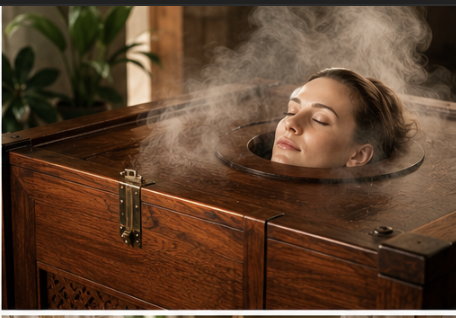 Herbal steam therapy Swedana treatment